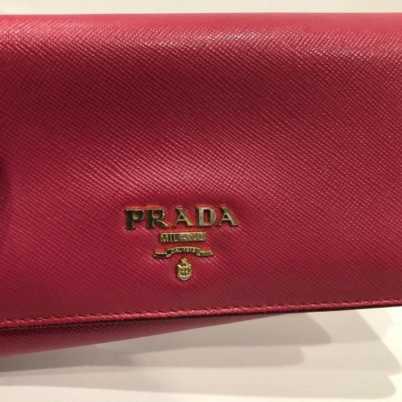 Prada Pink Saffiano Leather Bag - Picture 10 of 15